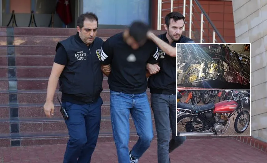Isparta’da farklı tarihlerde meydana gelen iki ayrı motosiklet hırsızlığı olayı,