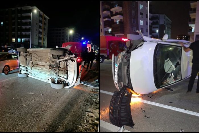 Deregümü Yolunda Kontrolden Çıkan Araç Direğe Çarptı: 1 Yaralı