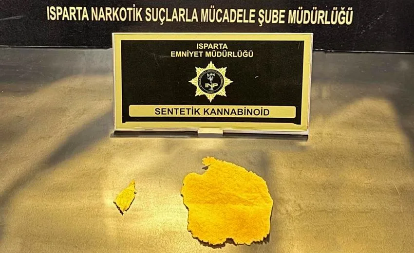 Isparta’da Narkotik Suçlarla Mücadele Şube Müdürlüğü ekiplerinin 24 Kasım 2025