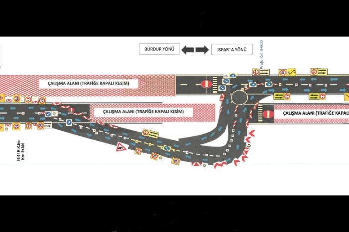 Isparta–Burdur Dostluk Yolunda Trafik Düzenlemesi: Çalışmalar Sürüyor