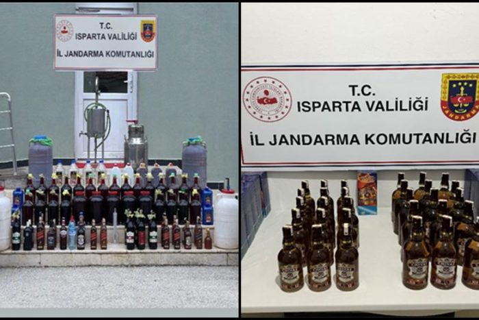 Isparta’da Kaçakçılığa Darbe: Son Bir Ayda Yüzlerce Litre Kaçak Alkol Ele Geçirildi