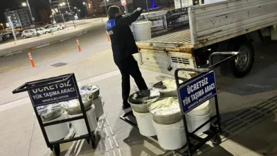 Isparta Belediyesi Zabıta Müdürlüğü ekipleri, satışı yapılmak üzere Ankara’dan Isparta’ya