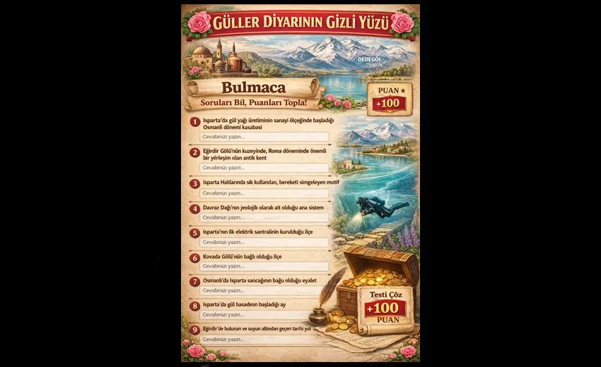 Güller Diyarının Gizli Yüzü, Isparta’nın tarihi, doğası ve kültürel mirasını