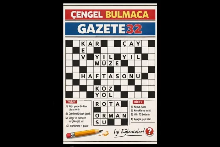 Gazete32 Çengel Bulmaca: Haftasonu (9×9) – Genel