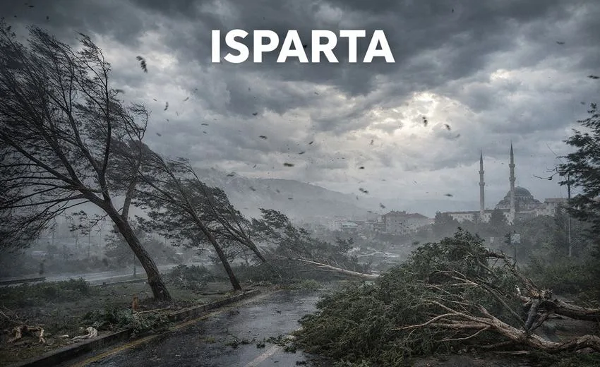 Son meteorolojik değerlendirmelere göre, Isparta ili genelinde kuvvetli rüzgâr ve