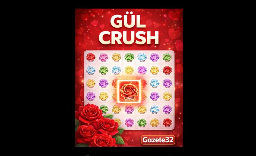Gazete32 tarafından geliştirilen Gül Crush, klasik eşleştirme oyunlarını seven okurlar