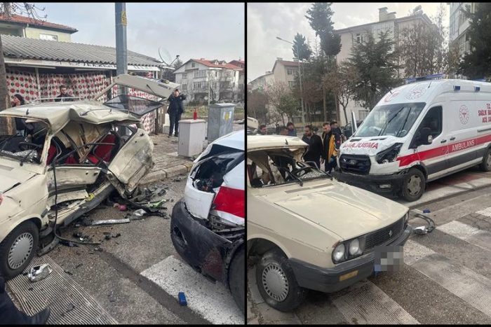 Isparta’da Ambulans ile Otomobil Çarpıştı: 2 Yaralı