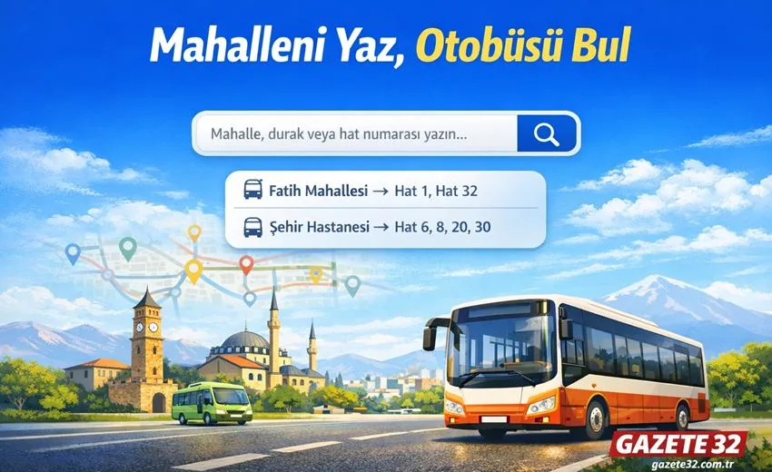 Isparta Şehir İçi Otobüs Seferleri Isparta şehir içi otobüs saatleri, hat numaraları, mahalle güzergahları ve