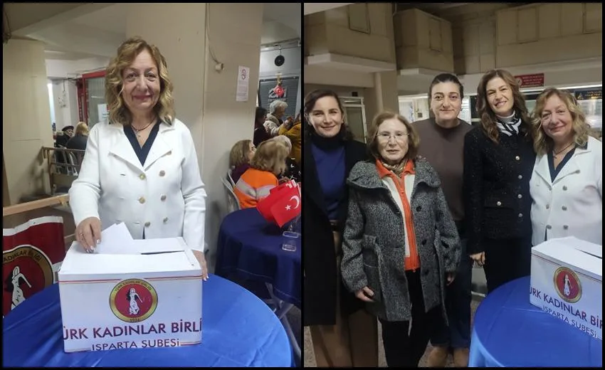 Yapılan Genel kurul sonunda yeniden Türk Kadınlar Birliği Isparta Şube