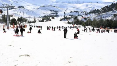 Isparta Belediyesi tarafından sömestr tatiline özel olarak düzenlenen ücretsiz Davraz