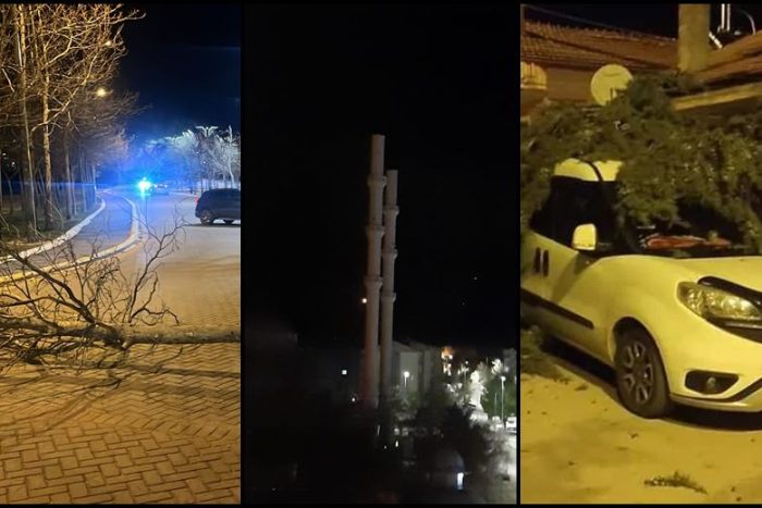 Isparta’da Şiddetli Fırtına: Minare Yıkıldı, Ağaçlar Devrildi