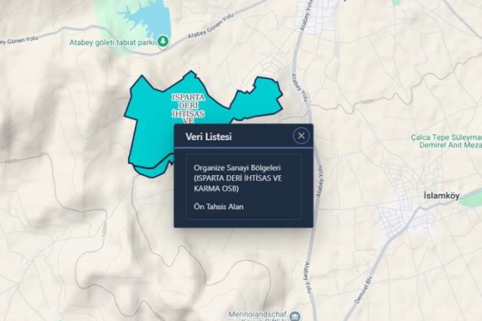 Isparta Deri OSB’ye 1,5 Milyon m² Alan Rezerve Edildi
