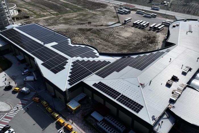 Yeni Otogarın Çatısına 1,3 MW’lik GES Kuruluyor
