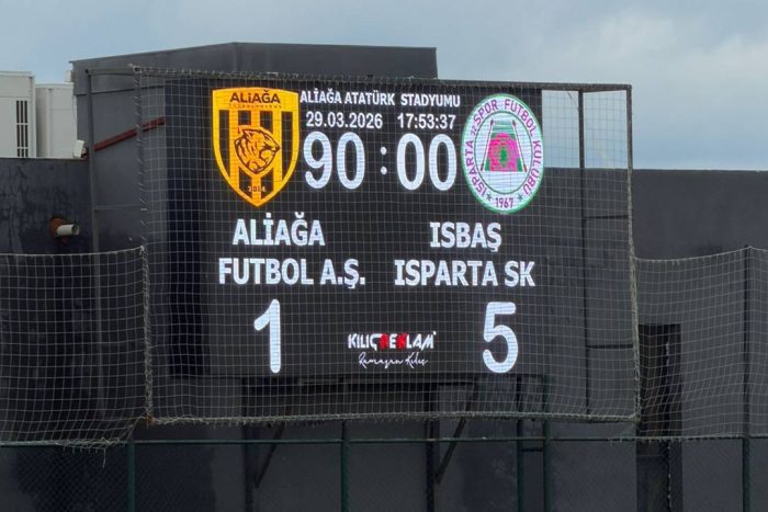 Isparta 32 Spor’dan Deplasmanda Gol Şov: Aliağa FK’yı 5-1 Mağlup Etti