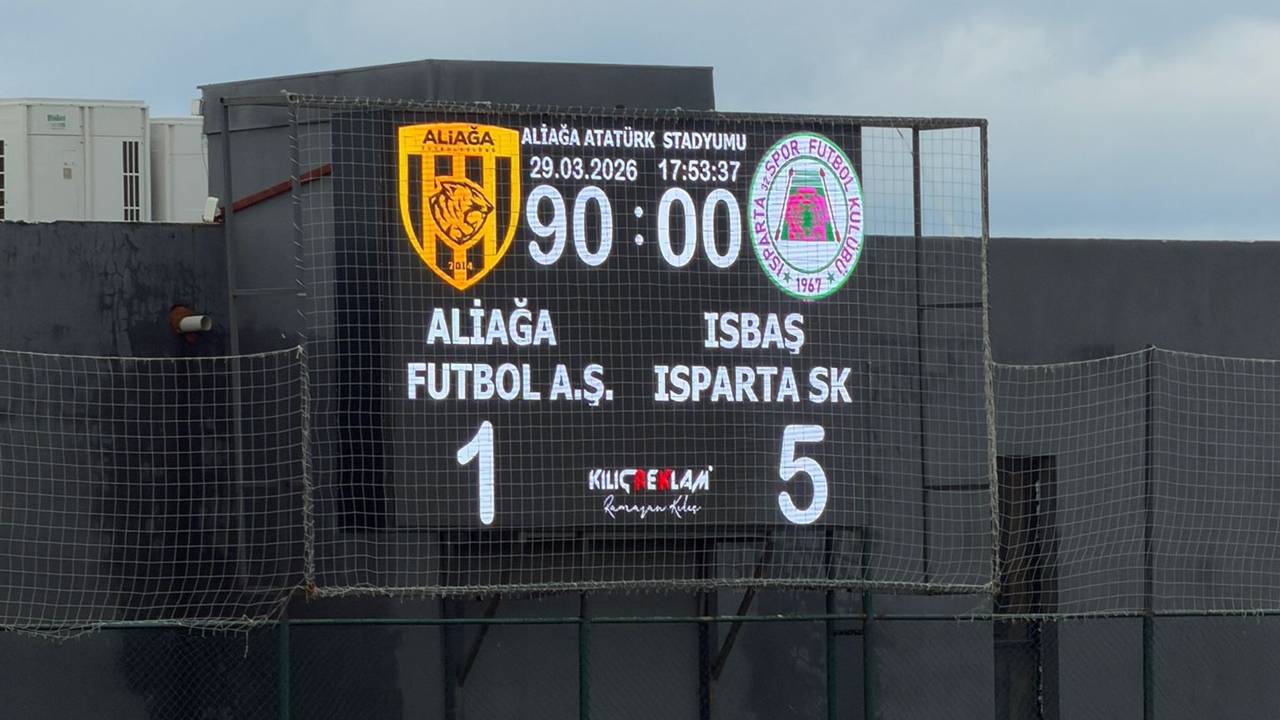 Isparta 32 Spor’dan Deplasmanda Gol Şov: Aliağa FK’yı 5-1 Mağlup Etti
