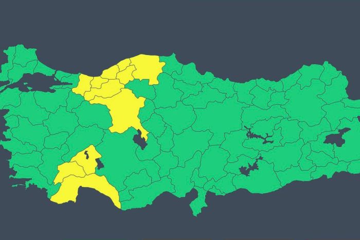 Isparta İçin Sarı Kodlu Uyarı