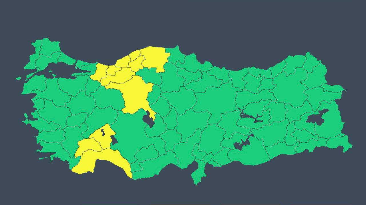 Isparta İçin Sarı Kodlu Uyarı