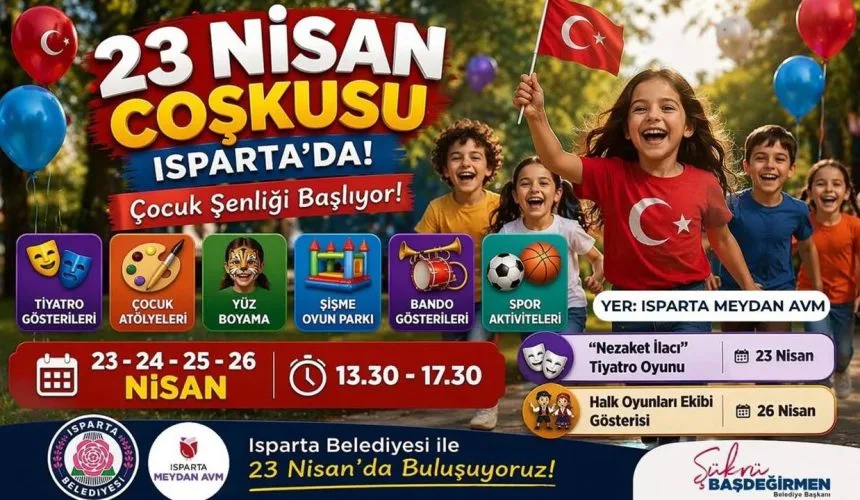Isparta Belediyesi’nden Çocuk Şenliği