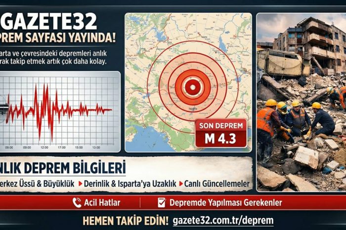 Gazete32 Deprem Sayfası Yayında