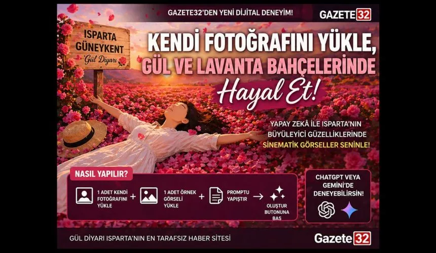 Yapay Zeka ile Gül ve Lavanta Bahçesinde Fotoğraf Dönemi