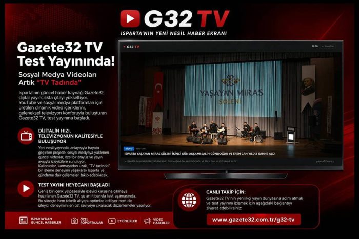 Gazete32 TV Test Yayınında: Sosyal Medya Videoları Artık “TV Tadında”