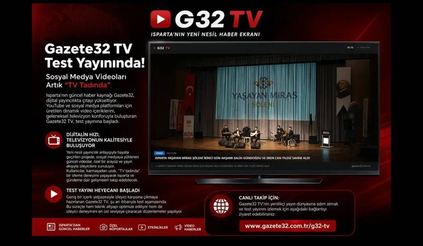 Gazete32 TV Test Yayınında: Sosyal Medya Videoları Artık “TV Tadında”
