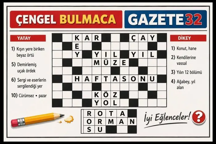 Gazete32 Çengel Bulmaca: 19 Mayıs