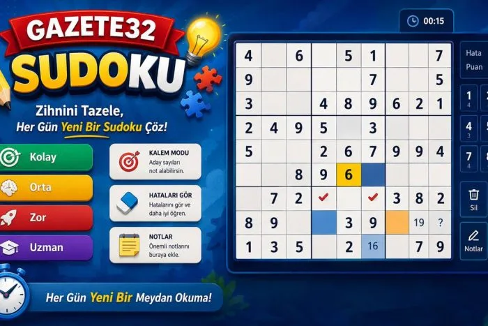 Gazete32 Sudoku İle Zihnini Tazele!