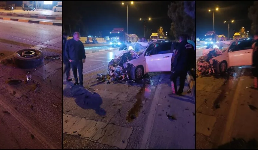 Isparta’da Korkutan Kaza: Otomobil Hurdaya Döndü, Sürücü Hastaneye Kaldırıldı