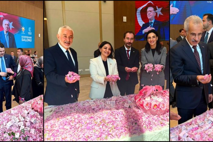 Isparta Gülleri AK Parti Genel Merkezini Süsledi: Başkan Başdeğirmen’den Gül Lokumu İkramı