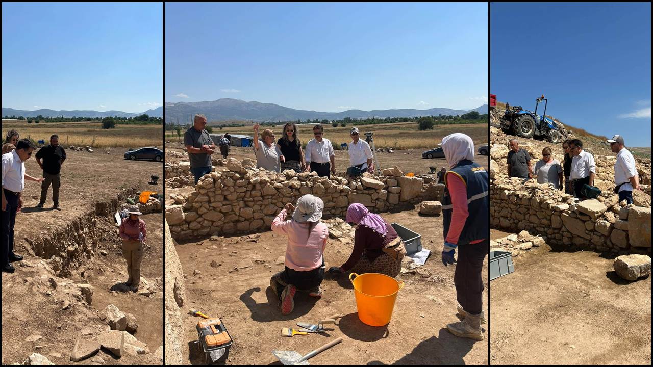 Isparta İl Kültür ve Turizm Müdürlüğü, şehrin tarihi ve kültürel mirasını gün yüzüne çıkaran arkeolojik çalışmaları yakından takip etmeye devam ediyor. Bu kapsamda İl Kültür ve Turizm Müdürü Vural Oğuzlar ve İl Müdür Yardımcısı Huriye Yalçın, Atabey ilçesinde yer alan Seleukeia Sidera Antik Kenti kazı alanını ziyaret etti.

İl müdürlüğü heyeti, kazı bölgesinde Kazı Başkanı Prof. Dr. Bilge Hürmüzlü Kortholt ve arkeoloji ekibiyle bir araya gelerek yürütülen çalışmalar hakkında detaylı bilgi aldı.

Kültürel Miras Yerinde İncelendi
Ziyaret kapsamında, antik kentte devam eden kazıların güncel durumu, ortaya çıkarılan yeni bulgular ve buluntuların korunmasına yönelik planlamalar yerinde incelendi. İl Müdürü Vural Oğuzlar, kültürel mirasımızın korunarak gelecek nesillere sağlıklı bir şekilde aktarılmasının önemine dikkat çekerek kazı ekibine yürüttükleri bu titiz çalışmalardan dolayı teşekkür etti.

Müdürlükten yapılan açıklamada şu ifadelere yer verildi:

"Geçmişin izlerini geleceğe taşıyan kazı çalışmalarında emeği geçen başta Kazı Başkanı Prof. Dr. Bilge Hürmüzlü Kortholt olmak üzere tüm kazı ekibine teşekkür ediyor, çalışmalarında başarılar diliyoruz."