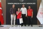Dünya İkincisi Milli Halterci Asel Şenel’den Isparta Gençlik ve Spor İl Müdürü Kaya’ya Ziyaret