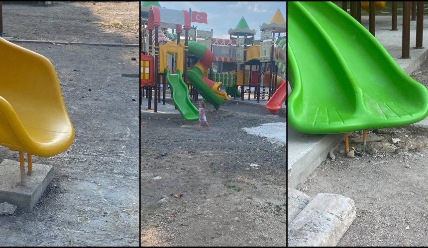 Eğirdir’de Yarım Kalan Parkta Büyük Tehlike: “Çocuk Bu, Engel Olunmazsa Girer!”