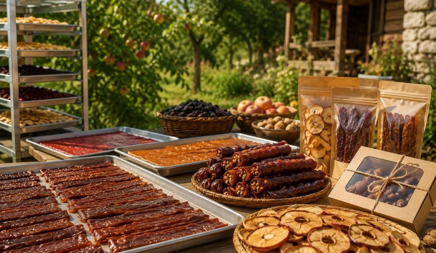 Köy Bahçesinde Doğal Meyve Deri (Pestil) ve Cips Şerit Üretimi