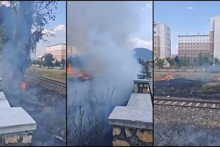 Isparta’da Korkutan Yangın: Ağız ve Diş Sağlığı Merkezi Karşısındaki Otluk Alanda Alevler Yükseldi