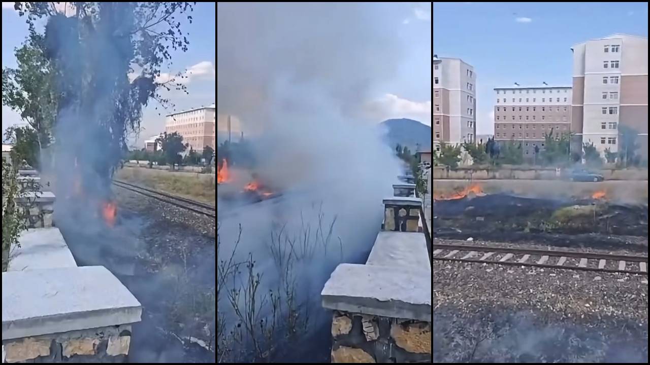 Isparta'da Korkutan Yangın: Ağız ve Diş Sağlığı Merkezi Karşısındaki Otluk Alanda Alevler Yükseldi