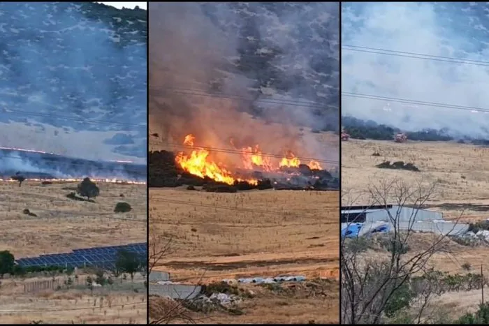 Sevinçbey Köyü Yakınlarında Yangın Çıktı! Alevlere Müdahale Ediliyor