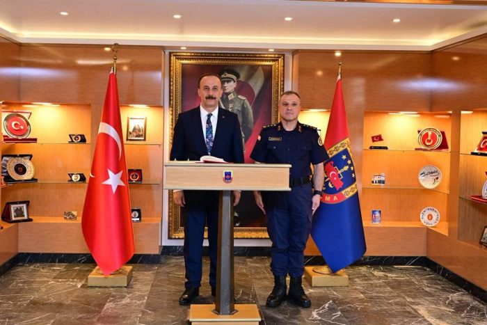 Vali Abdullah Erin’den İl Jandarma Komutanı Uğur Başkonak’a Hayırlı Olsun Ziyareti