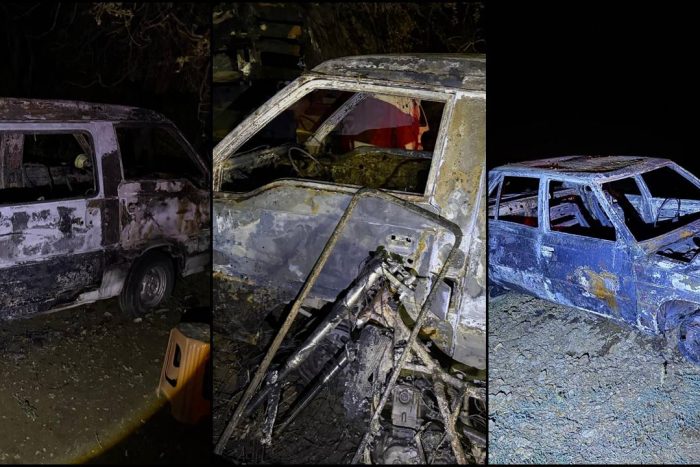 Direkli Köyü’nde Besihane Yangını: 2 Araç Alevlere Teslim Oldu!