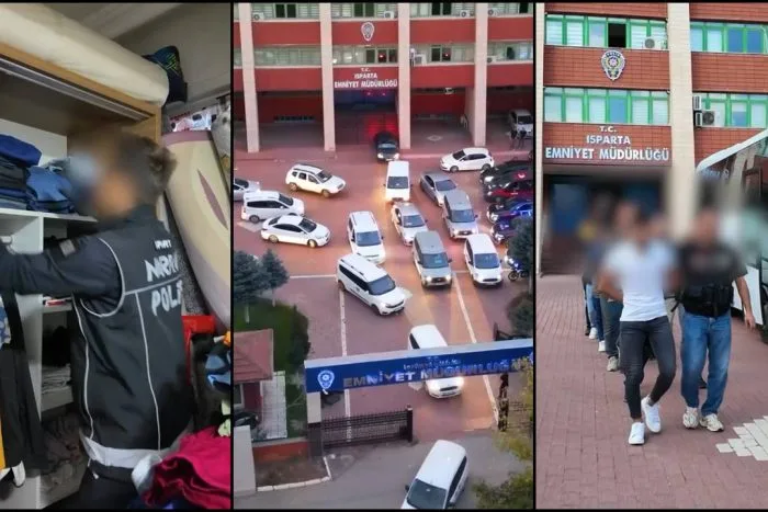 Isparta Emniyetinden Şafak Operasyonu: 145 Personelle 33 Adrese Şok Baskın