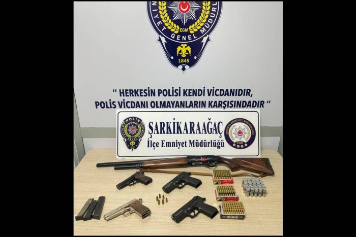 İl Dışından Getirilen Silahlar Sanayi Sitesinde Yakalandı: Şarkikaraağaç’ta Operasyon